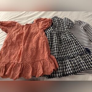 Bundle of three dresses. Size 2T. Janie and Jack and Zara